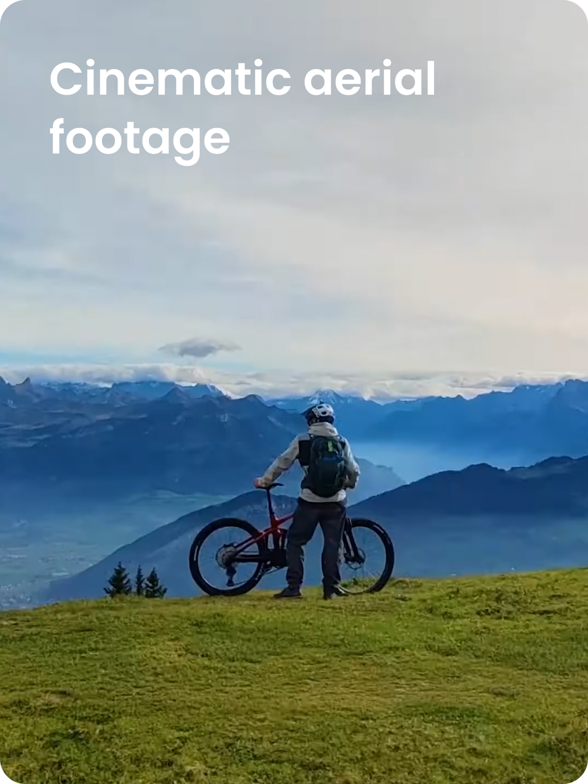 Cinematic aerial footage