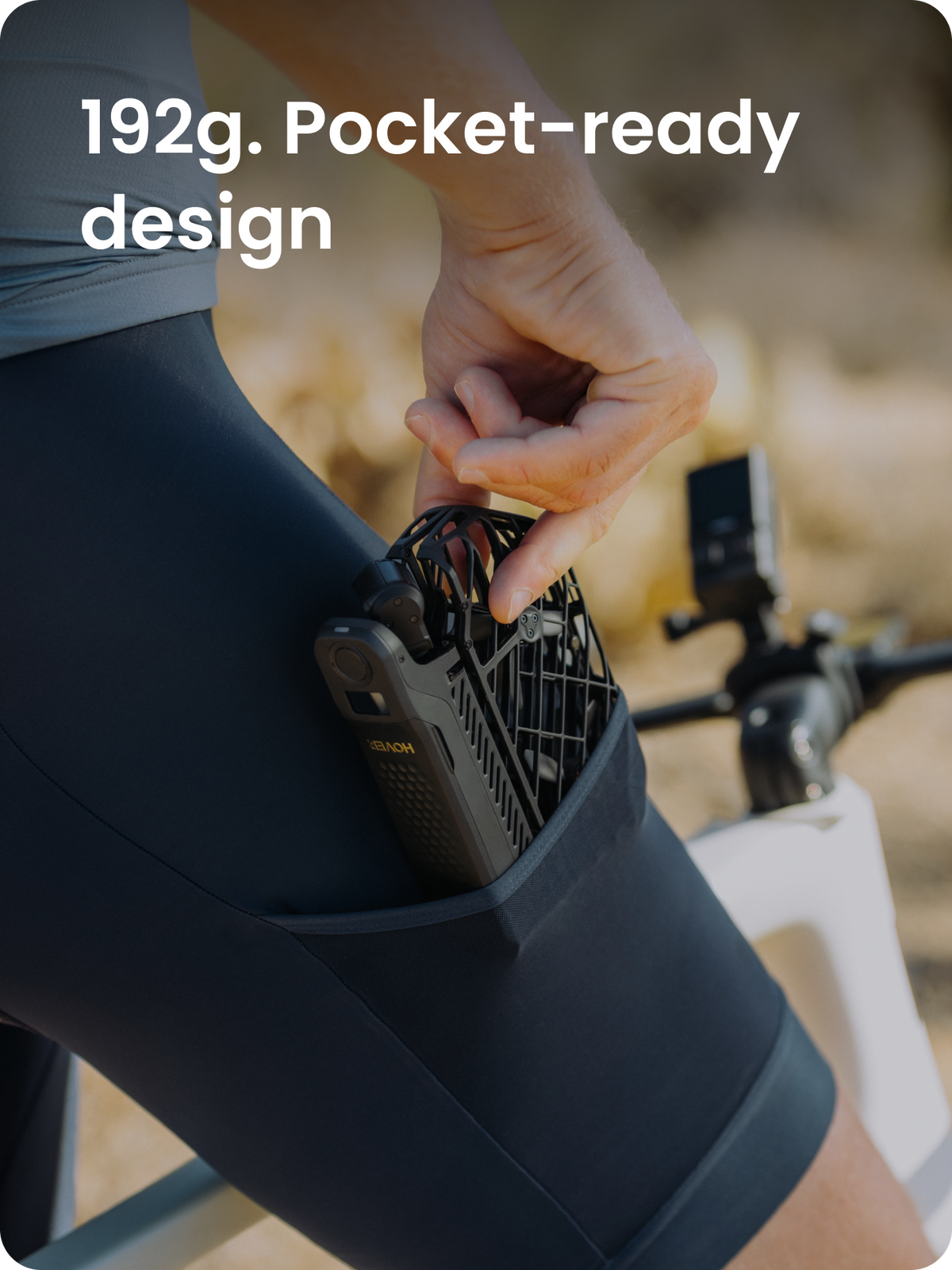 192g. Pocket-ready design